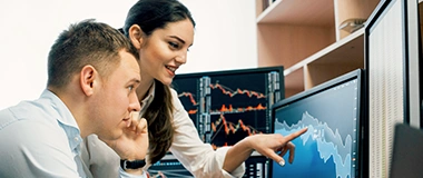 the guy talking and smiling