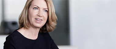 Corporate lady in an interview